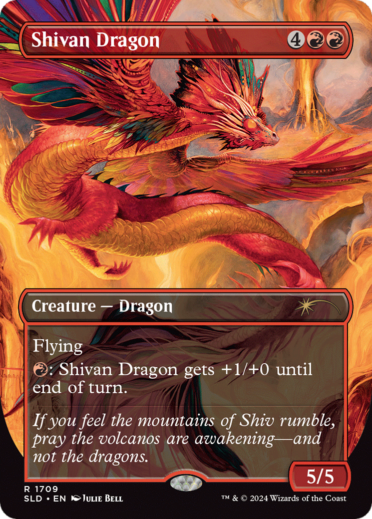 Shivan Dragon [Secret Lair Drop] (Borderless)