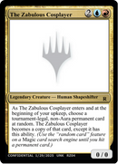 The Zabulous Cosplayer [Un-Known Event Playtest Cards]
