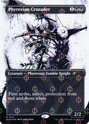 Phyrexian Crusader (Step-and-Compleat Foil) [Secret Lair Drop] (Borderless) Foil