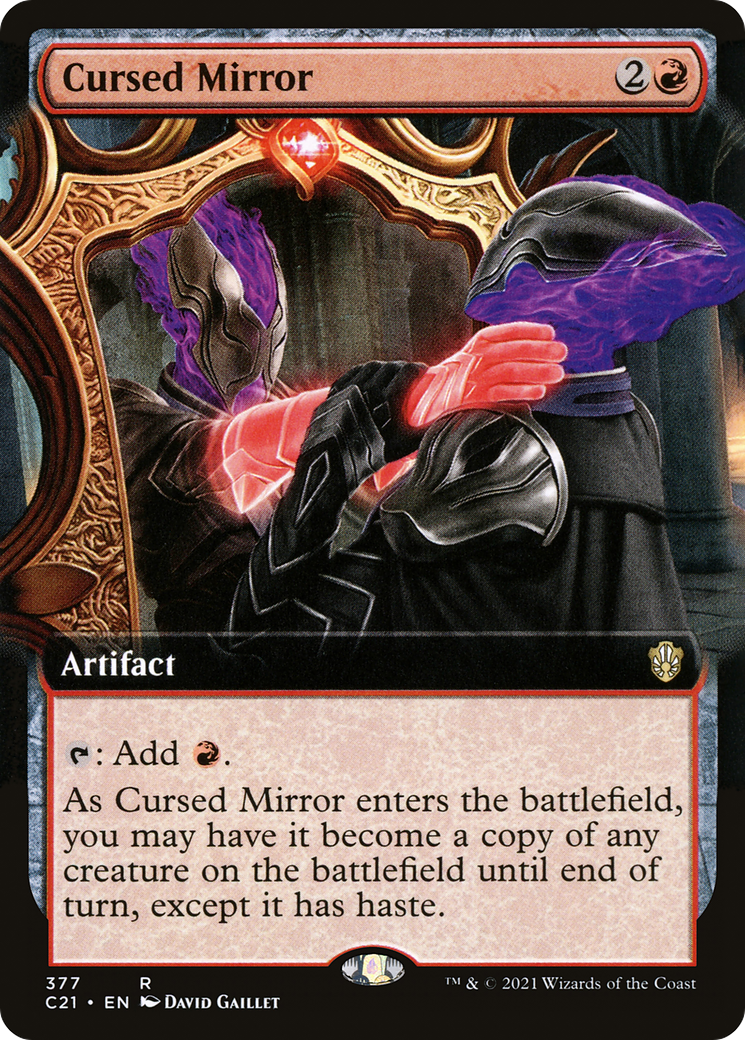 Cursed Mirror (Extended Art): (Extended Art) [Commander 2021]