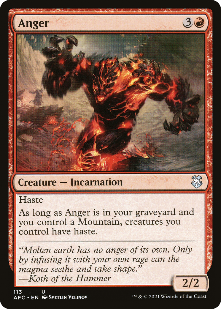 Anger - [Forgotten Realms Commander]