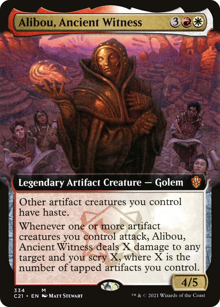 Alibou, Ancient Witness (Extended Art) - Commander 2021: (Extended Art)