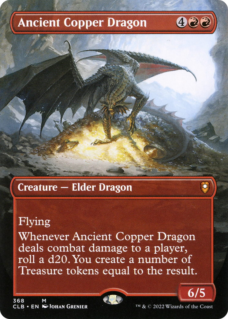 Ancient Copper Dragon (Borderless) - Commander Legends: Battle for Baldur's Gate