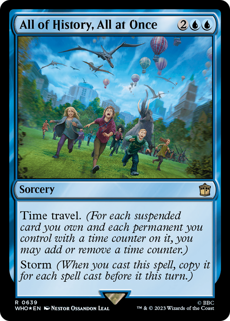 All of History, All at Once (Surge Foil) - Doctor Who Foil