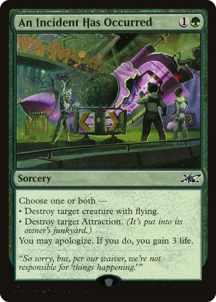 An Incident Has Occurred (Galaxy Foil) - Unfinity Foil