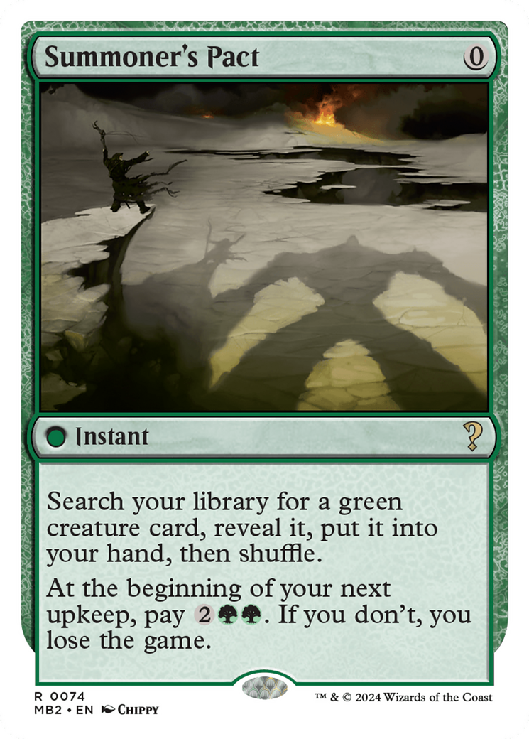 Summoner's Pact (White Border) - [Mystery Booster 2]