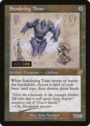 Sundering Titan (Schematic) (Serial Numbered) - [The Brothers' War Retro Artifacts] Foil