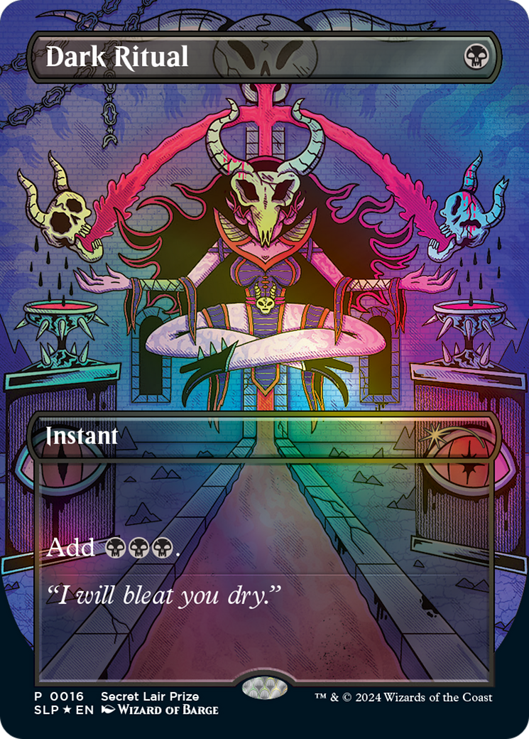 Dark Ritual (Borderless) [Secret Lair Showdown] Foil