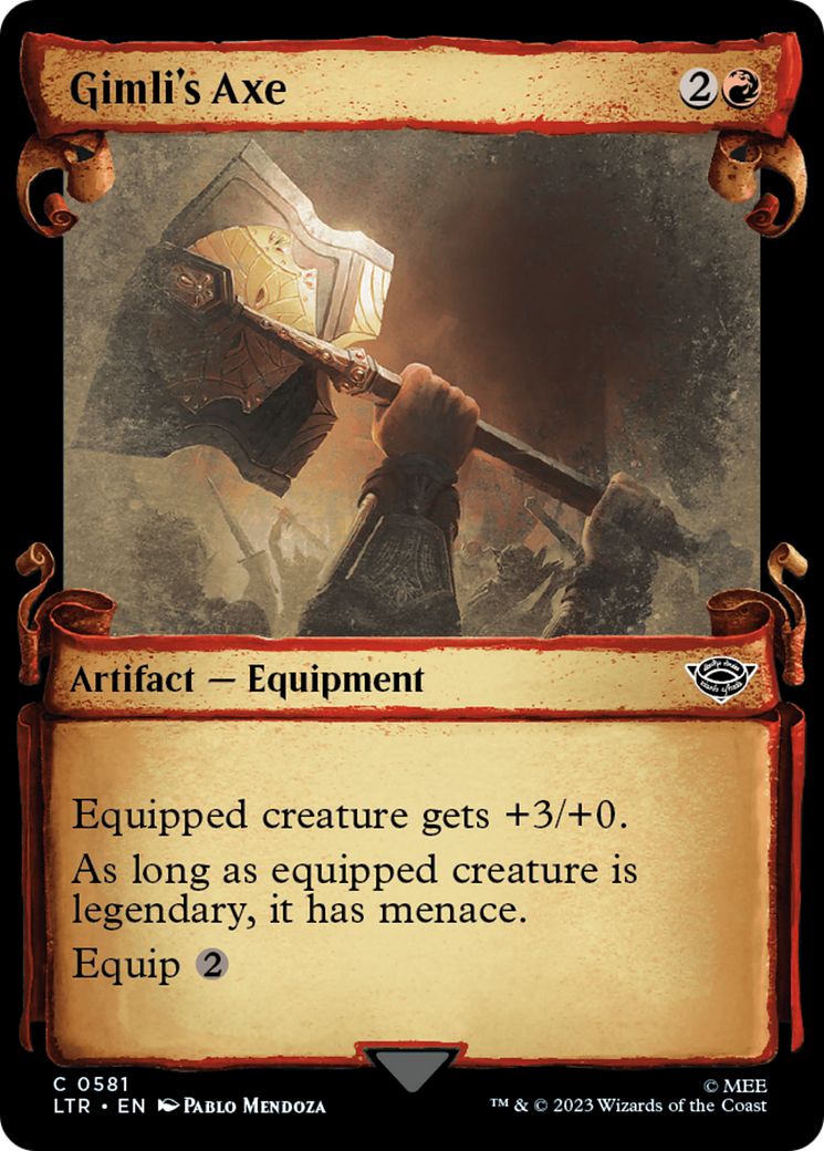 Gimli's Axe (Showcase Scrolls): (Showcase) [The Lord of the Rings: Tales of Middle-earth]