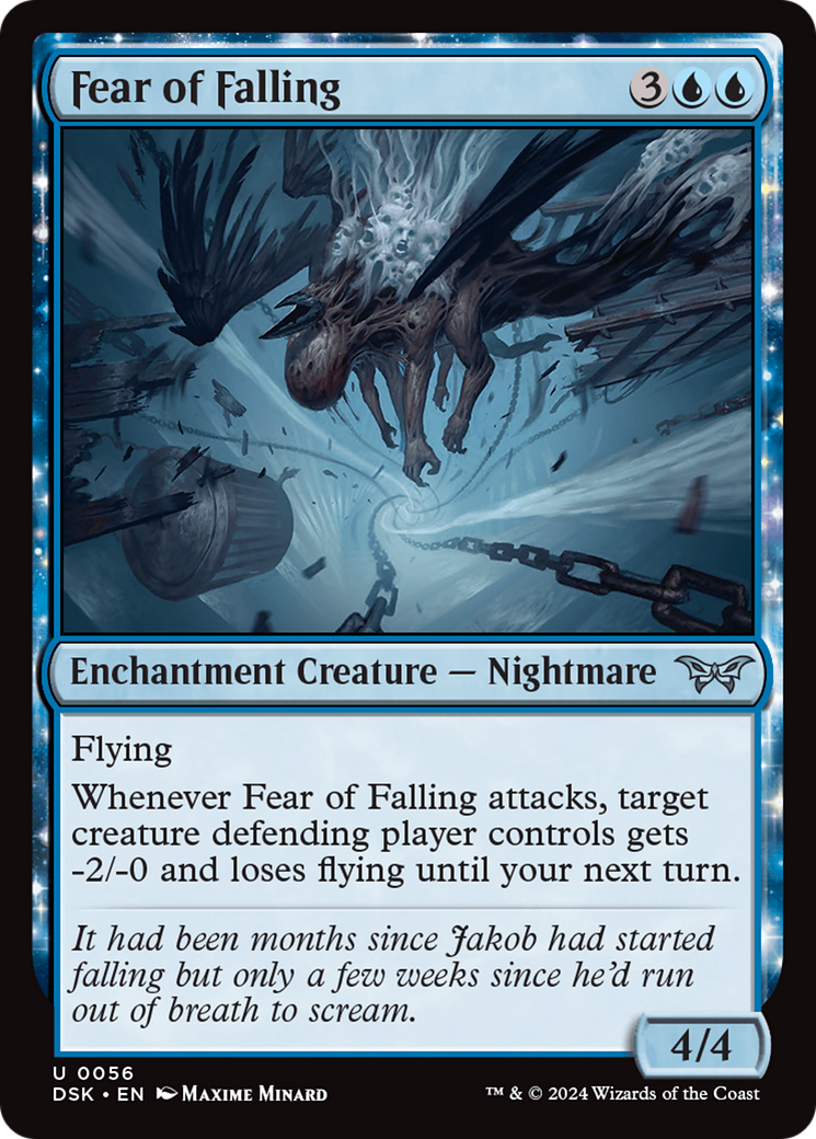 Fear of Falling: (enchantment) [Duskmourn: House of Horror]