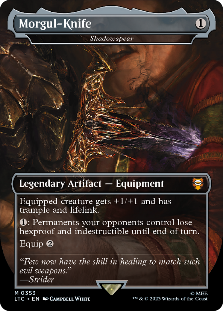 Morgul-Knife - Shadowspear - [Tales of Middle-earth Commander] / Morgul-Knife (Borderless)