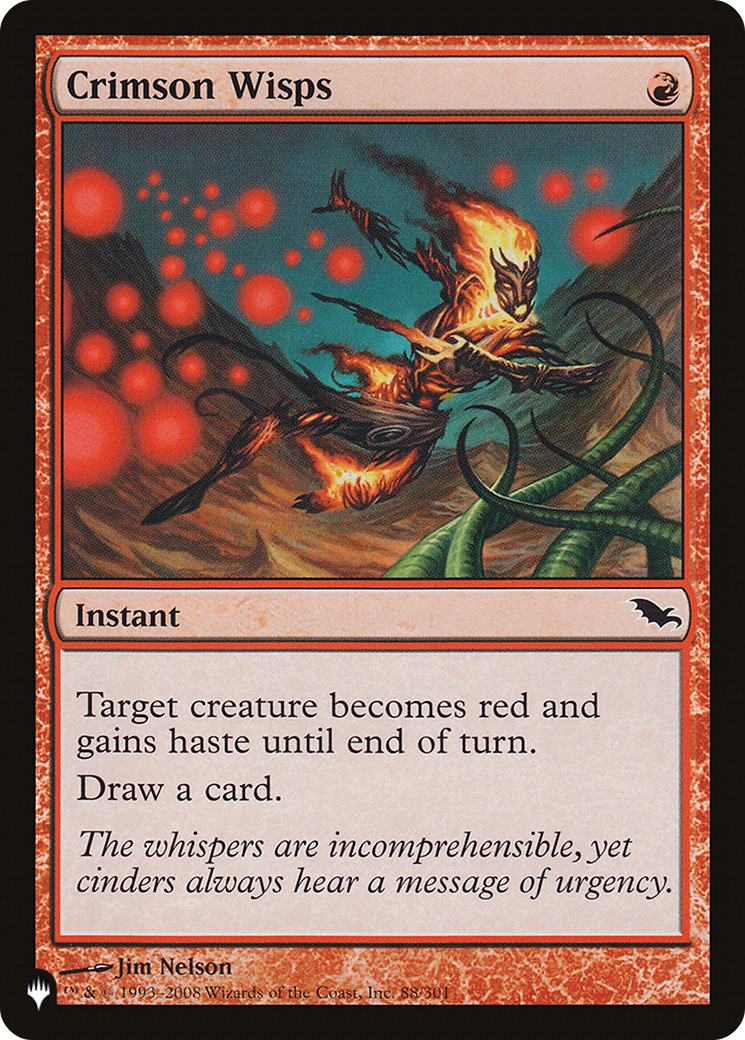Crimson Wisps (SHM) - The List