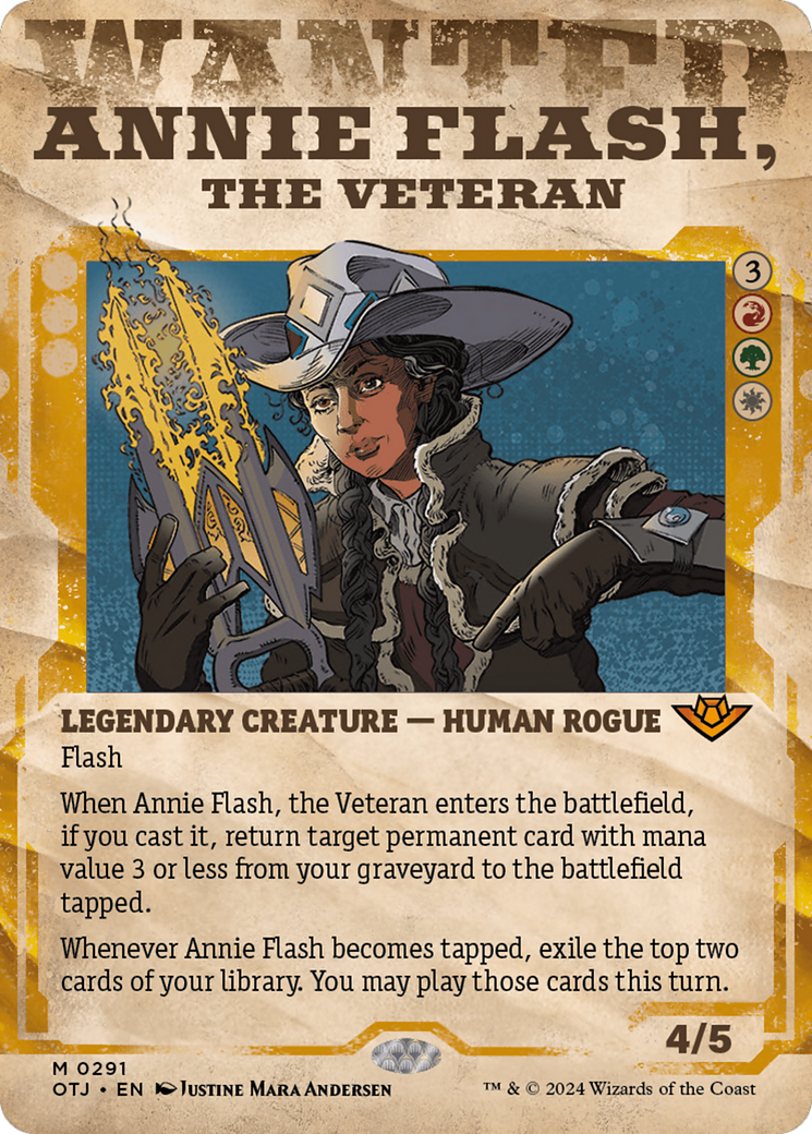 Annie Flash, the Veteran (Showcase) - Outlaws of Thunder Junction: (Showcase) (Borderless)