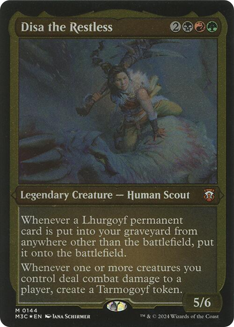 Disa the Restless (Display Commander) - Thick Stock - Modern Horizons 3 Commander Foil