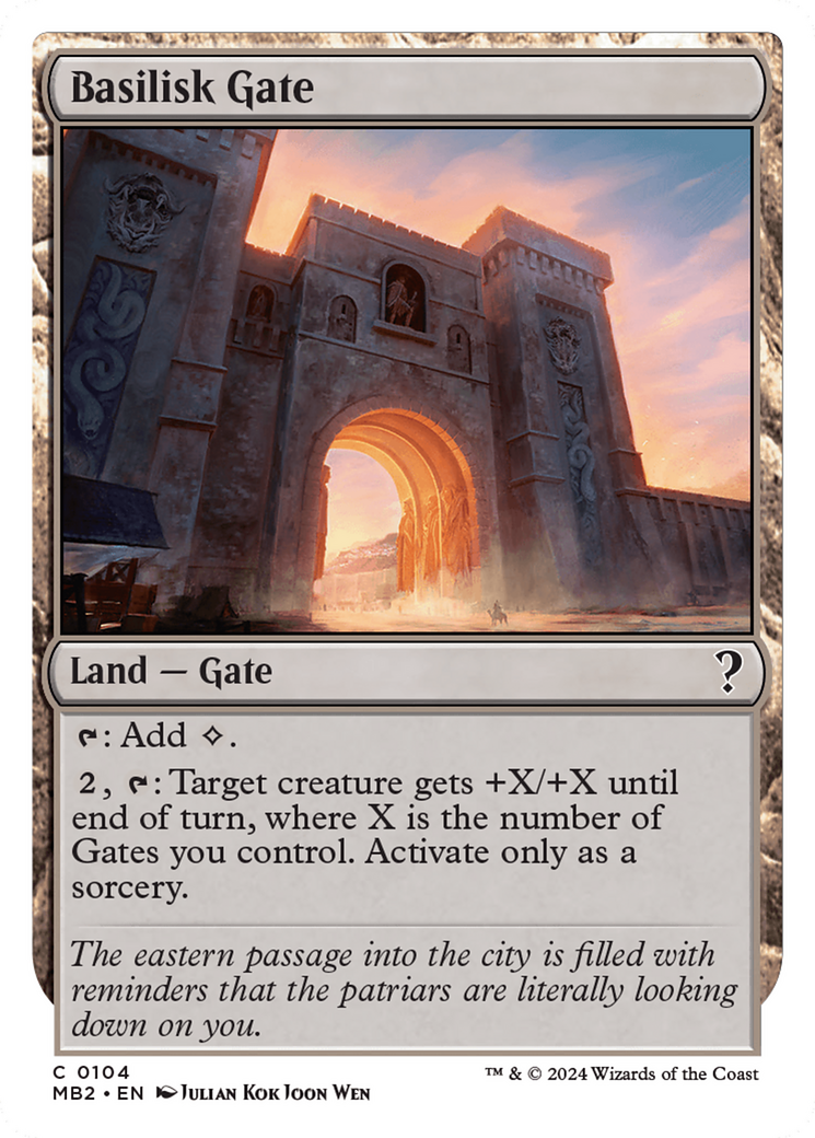 Basilisk Gate (White Border) - Mystery Booster 2