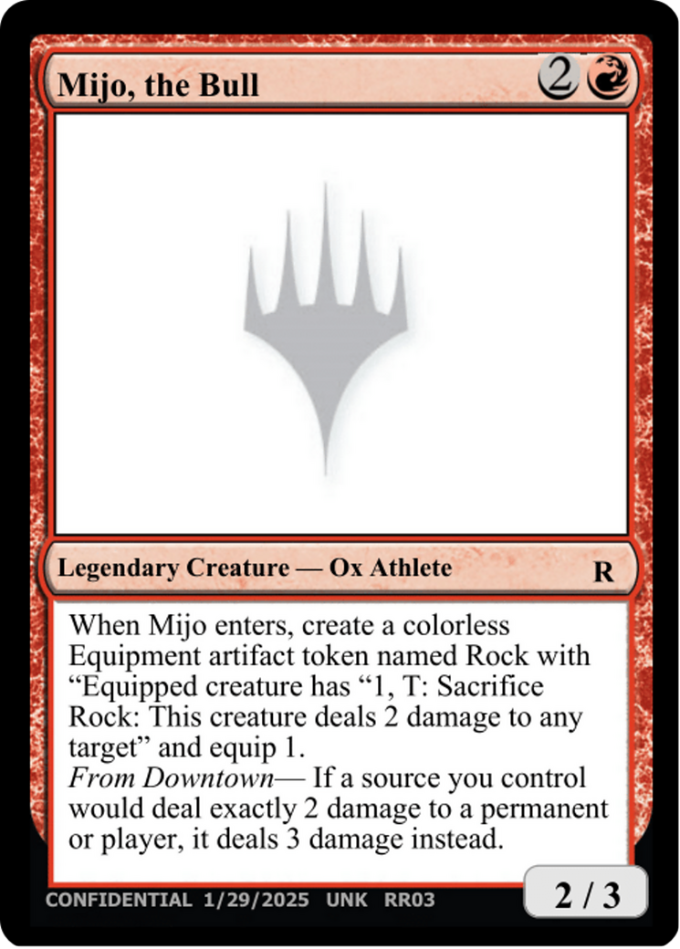 Mijo, the Bull [Un-Known Event Playtest Cards]