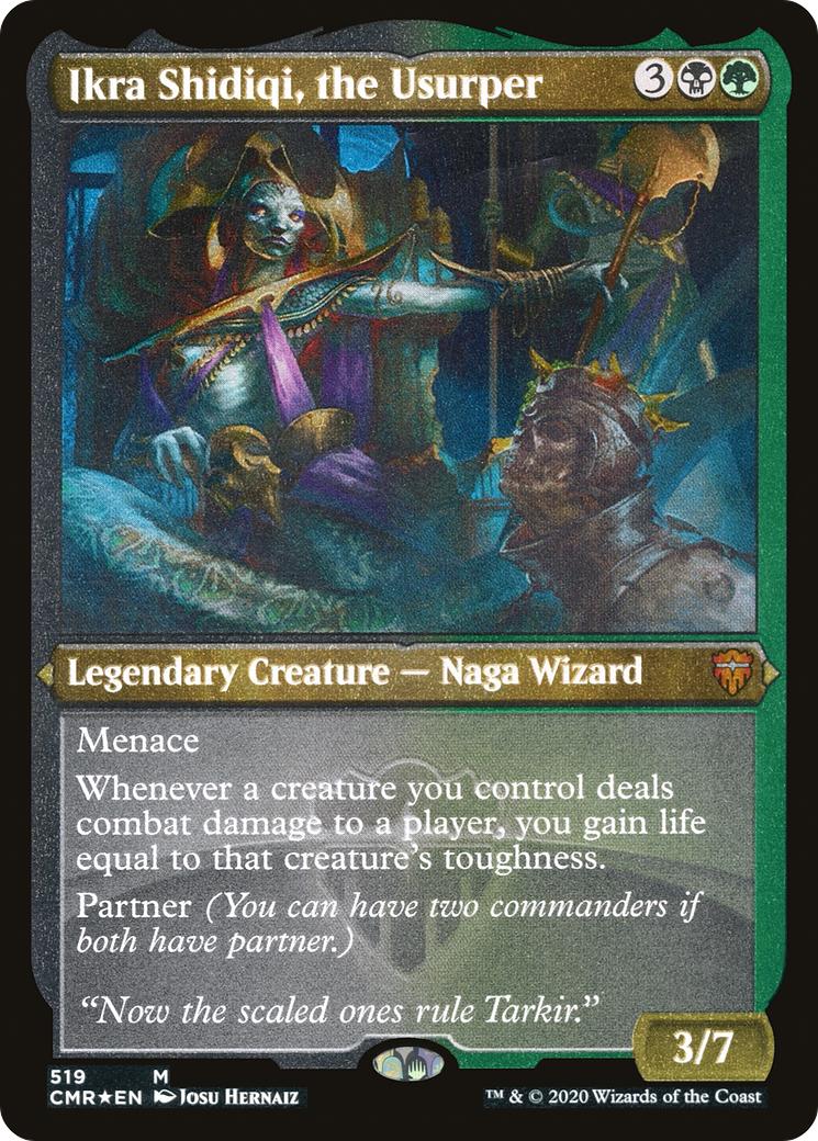 Ikra Shidiqi, the Usurper (Foil Etched) [Commander Legends] Foil