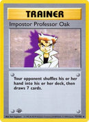 Impostor Professor Oak (73/102) (Shadowless) [Base Set 1st Edition]