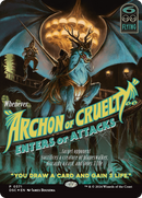Archon of Cruelty (Showcase) - Duskmourn: House of Horror Commander (Borderless) Foil