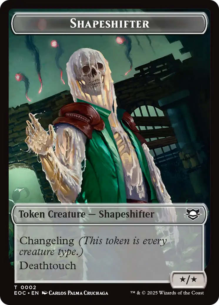 Shapeshifter // Golem (0013) Double-Sided Token [Edge of Eternities Commander Tokens]