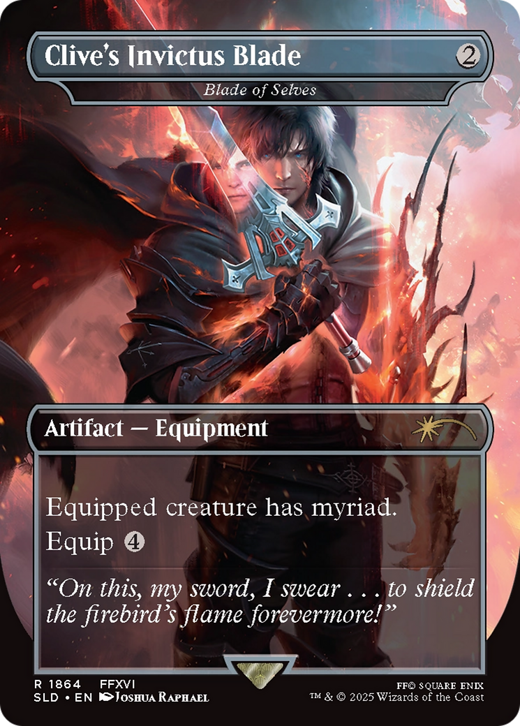 Clive's Invictus Blade - Blade of Selves (Borderless) [Secret Lair Drop] / Clive's Invictus Blade