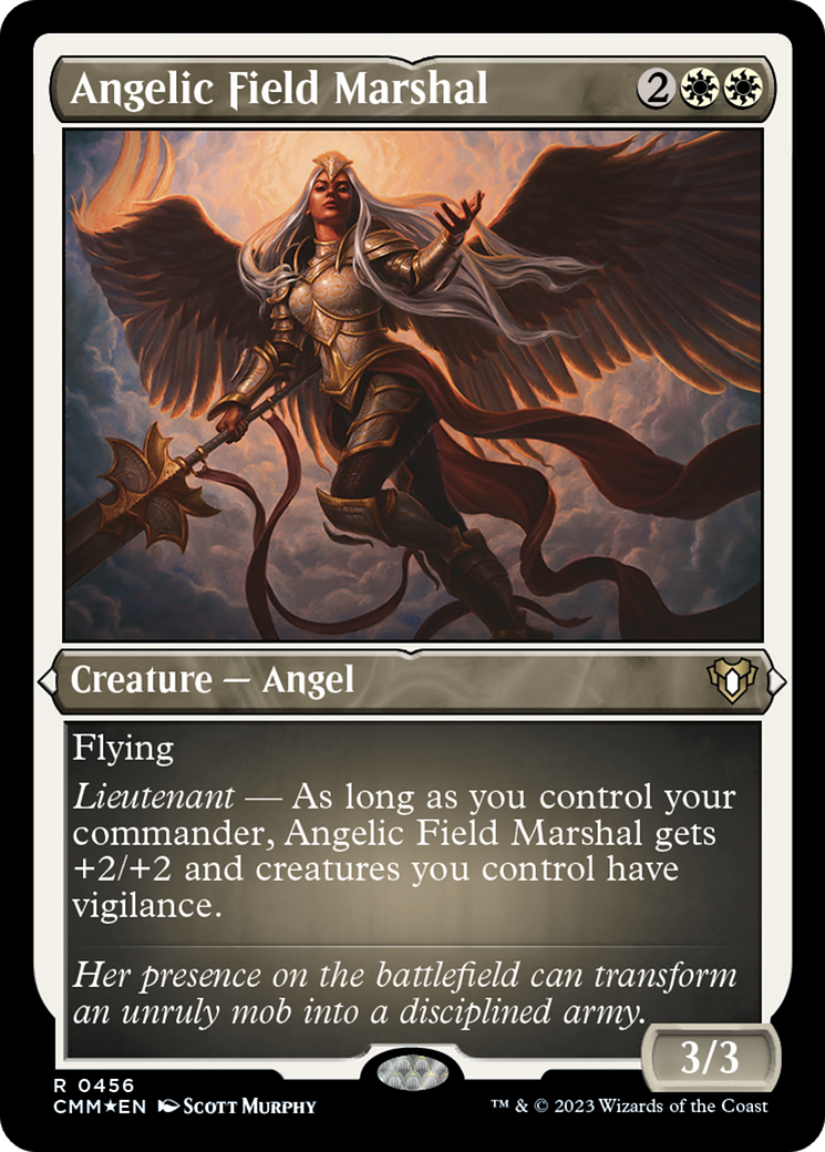 Angelic Field Marshal (Foil Etched) - Commander Masters Foil