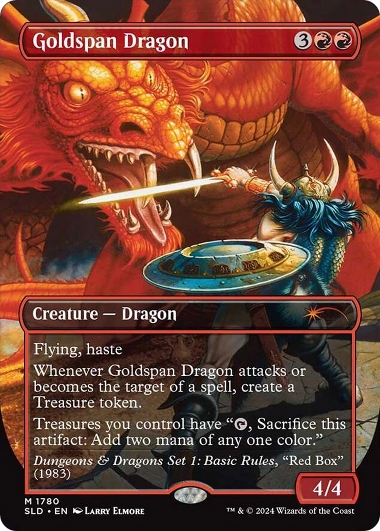 Goldspan Dragon (Borderless) [Secret Lair Drop]