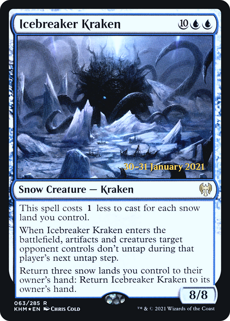 Icebreaker Kraken: (snow) [Kaldheim Promos] Foil
