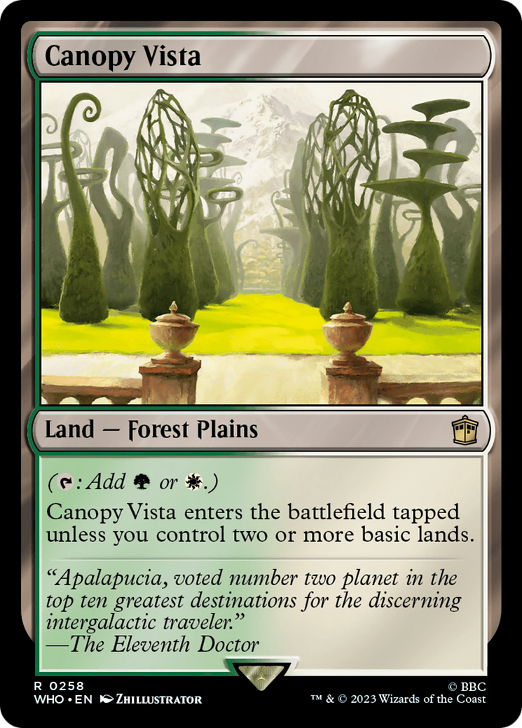 Canopy Vista - Doctor Who