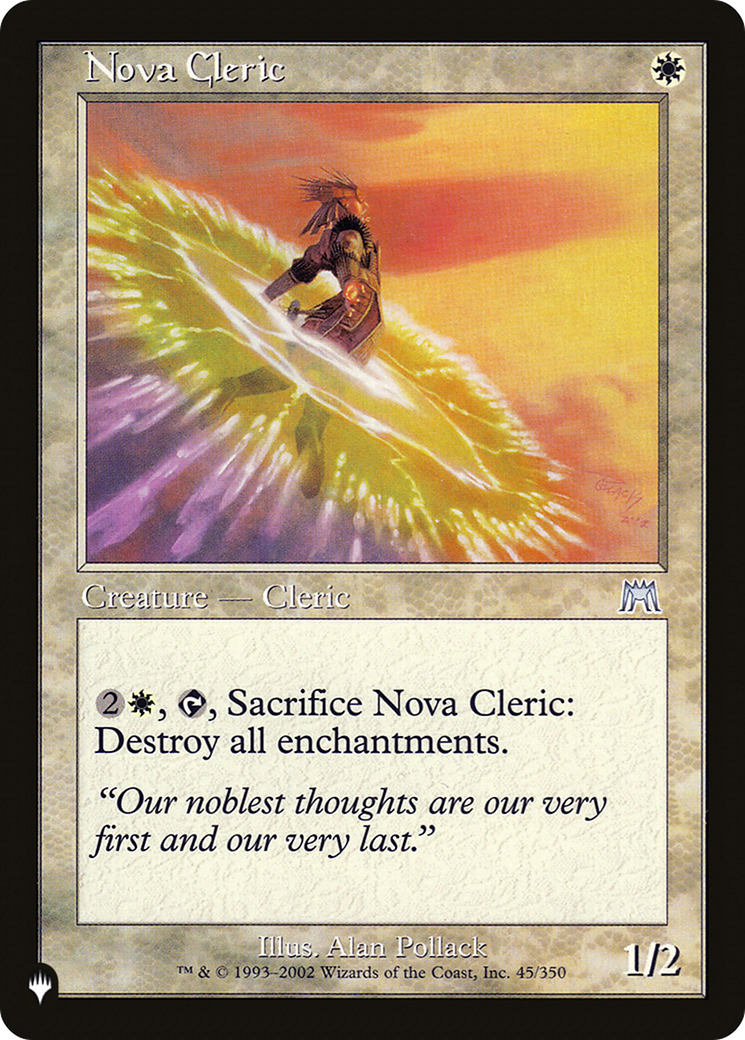 Nova Cleric - [The List]