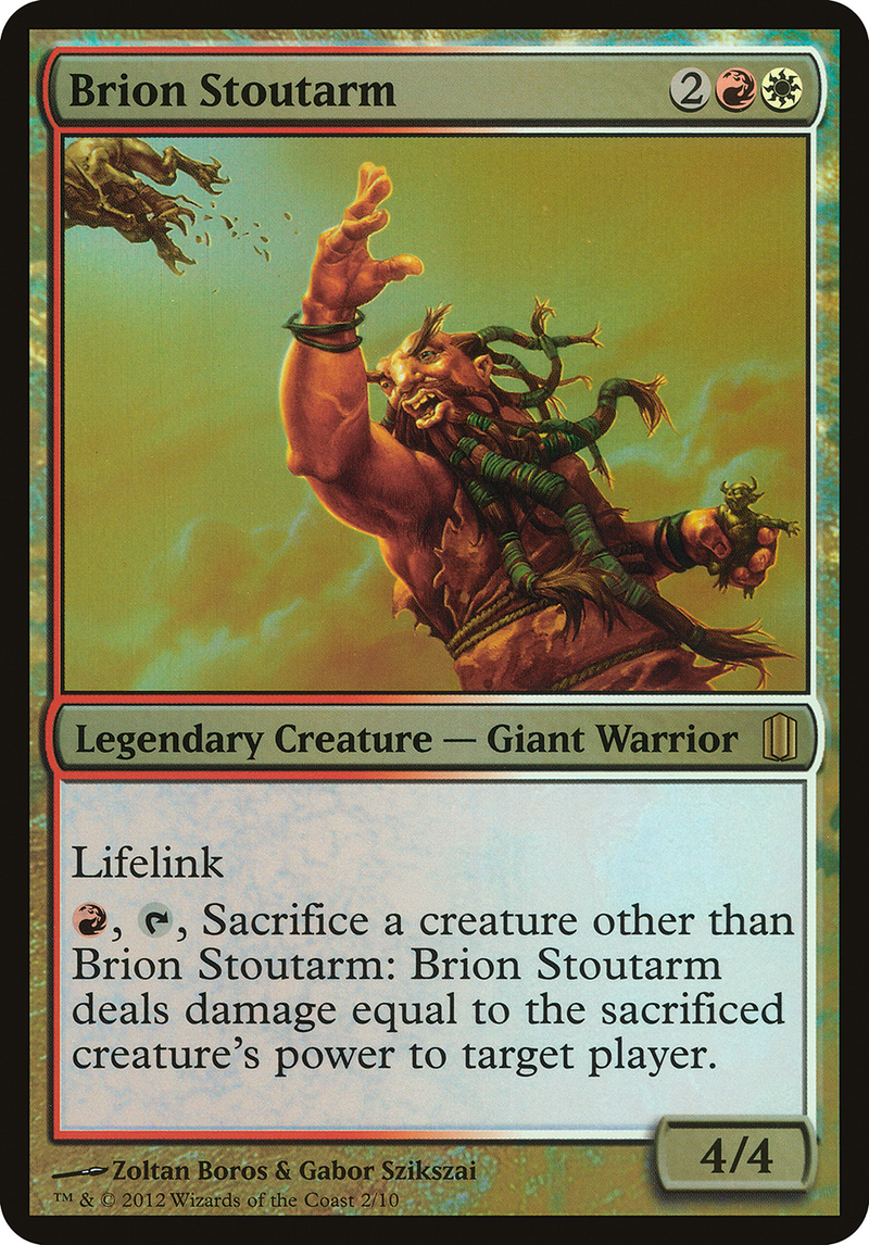 Brion Stoutarm (Commander's Arsenal) - Commander's Arsenal Oversized Foil