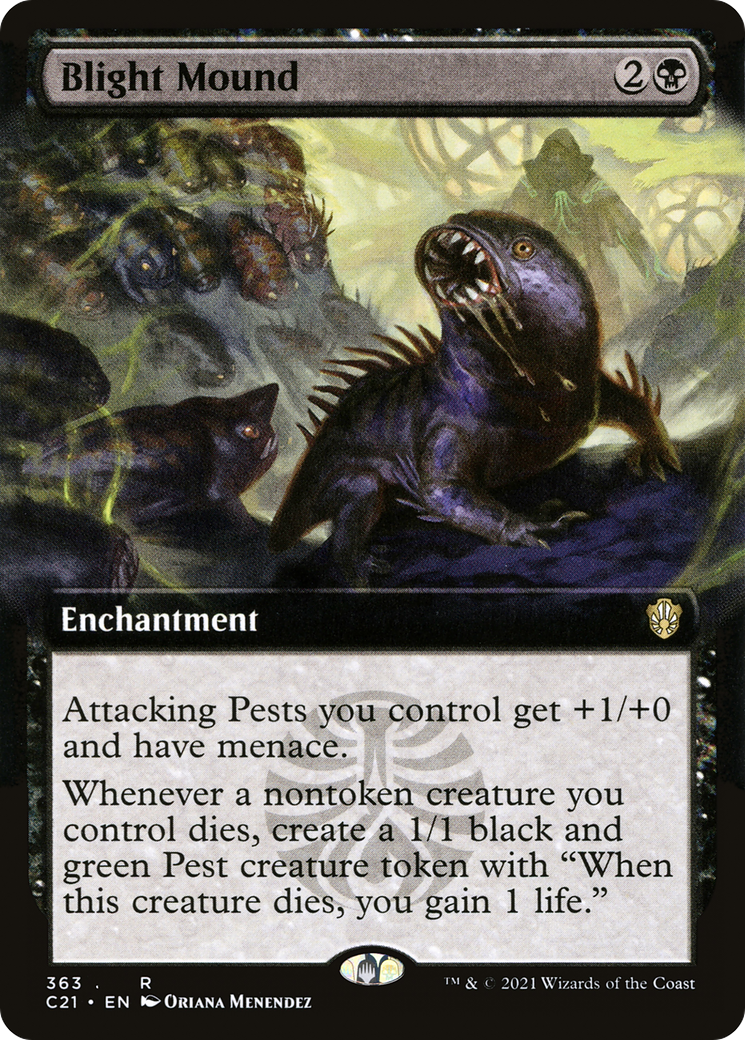 Blight Mound (Extended Art) - Commander 2021: (Extended Art)