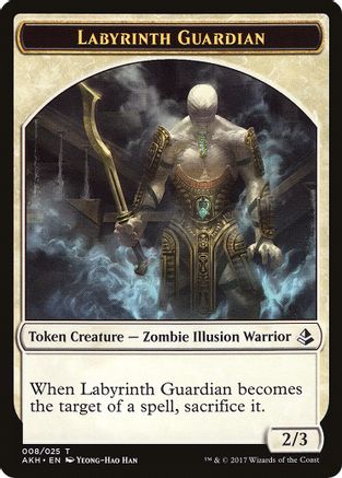 Labyrinth Guardian // Insect Double-Sided Token [Amonkhet]