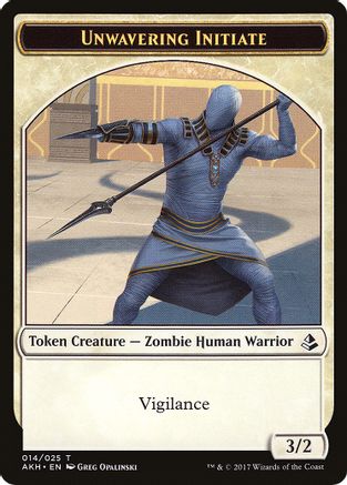 Unwavering Initiate // Wurm Double-Sided Token [Amonkhet]