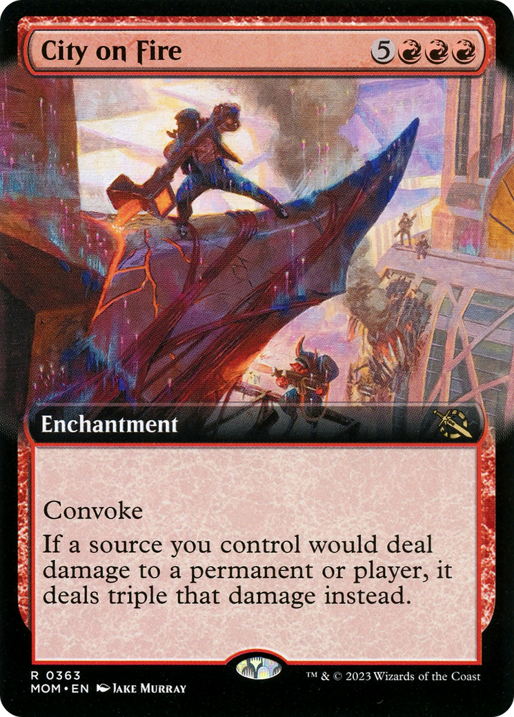 City on Fire (Extended Art): (Extended Art) [March of the Machine]