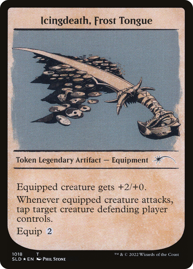 Icingdeath, Frost Tongue Token (Showcase): (Showcase) [Secret Lair Drop] Foil