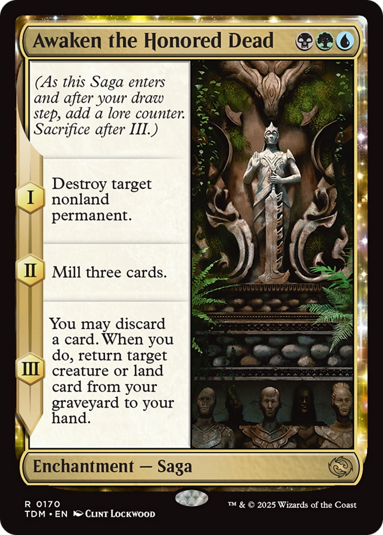 Awaken the Honored Dead - Tarkir: Dragonstorm: (enchantment)