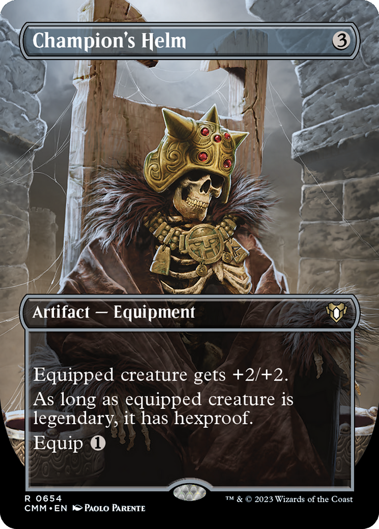 Champion's Helm (Borderless) - Commander Masters