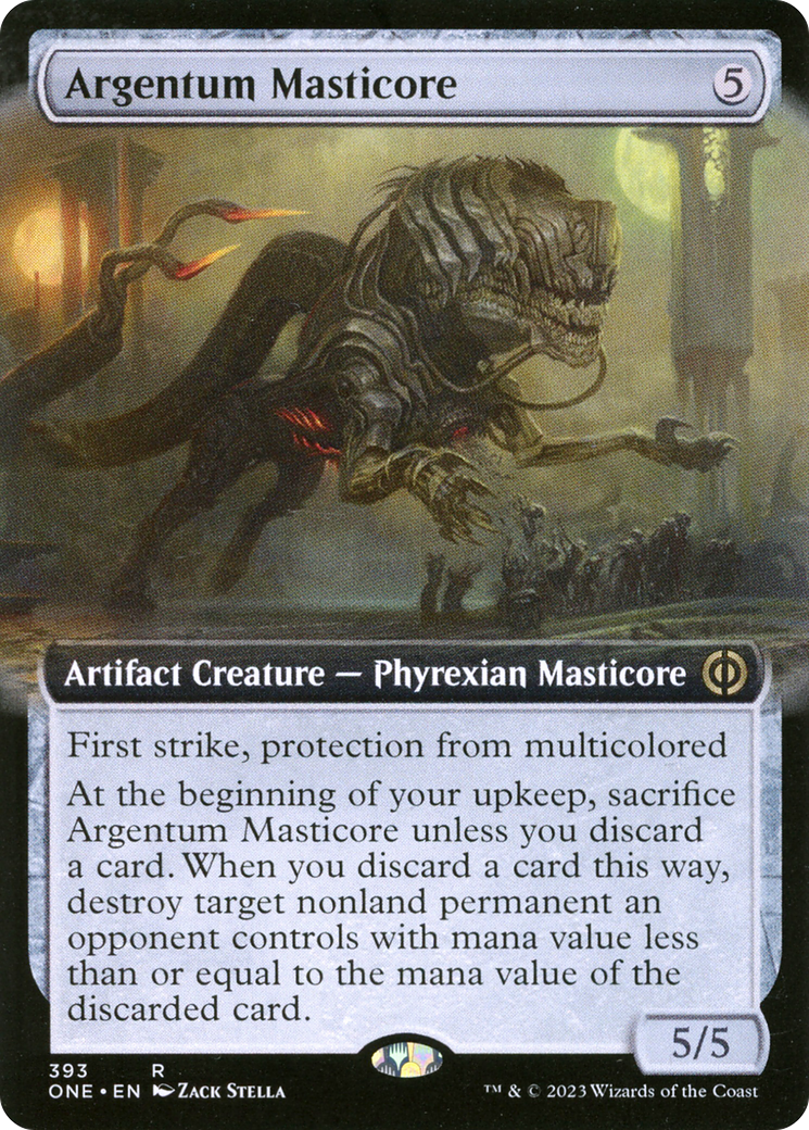 Argentum Masticore (Extended Art) - Phyrexia: All Will Be One: (Extended Art)