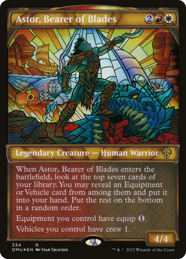 Astor, Bearer of Blades (Textured Foil) - Dominaria United: (Showcase) Foil