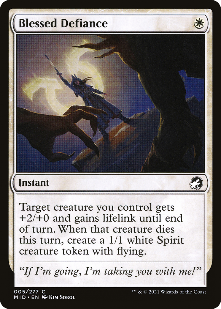 Blessed Defiance - Innistrad: Midnight Hunt