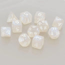 Arctic White Eclipse Acrylic RPG Dice Set (11ct)