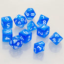 Pacific Blue Eclipse Acrylic RPG Dice Set (11ct)