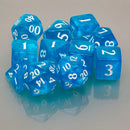 Sky Blue Eclipse Acrylic RPG Dice Set (11ct)