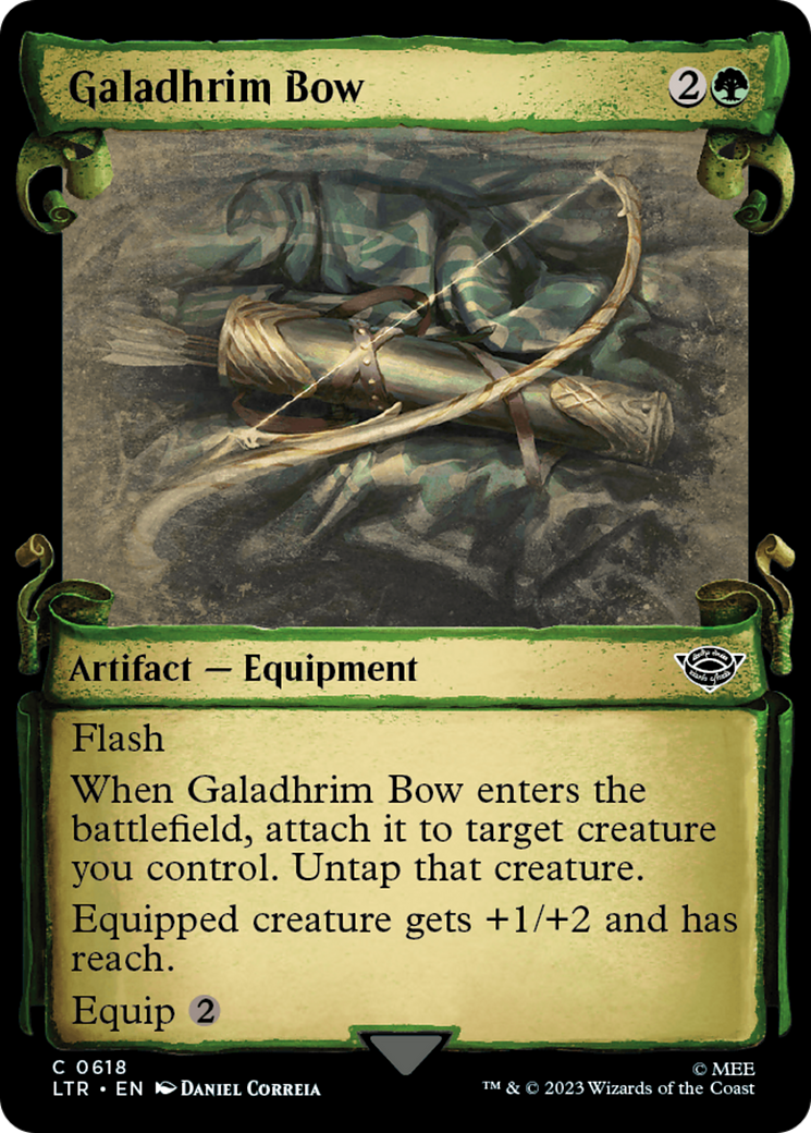Galadhrim Bow (Showcase Scrolls): (Showcase) [The Lord of the Rings: Tales of Middle-earth]