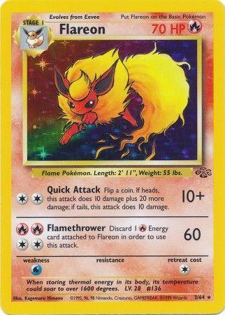 Flareon (3) (3) 003 [Jungle]  - Unlimited Holofoil