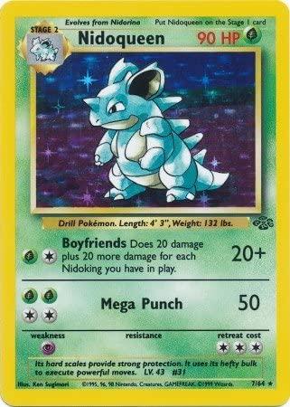 Nidoqueen (7) (7) 007 [Jungle]  - Unlimited Holofoil