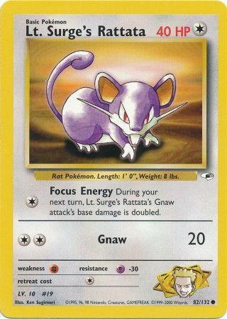 Lt. Surge's Rattata 082 [Gym Heroes]  - Unlimited