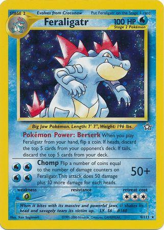 Feraligatr (4) (4) 004/111 [Neo Genesis]  - Unlimited Holofoil