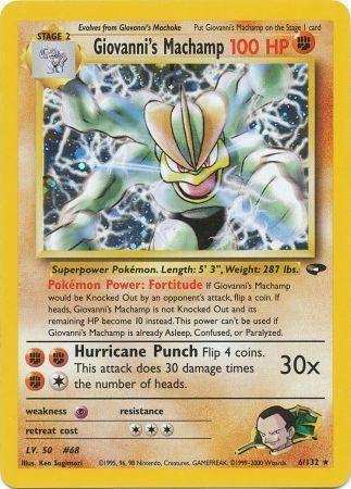 Giovanni's Machamp 006 [Gym Challenge]  - Unlimited Holofoil